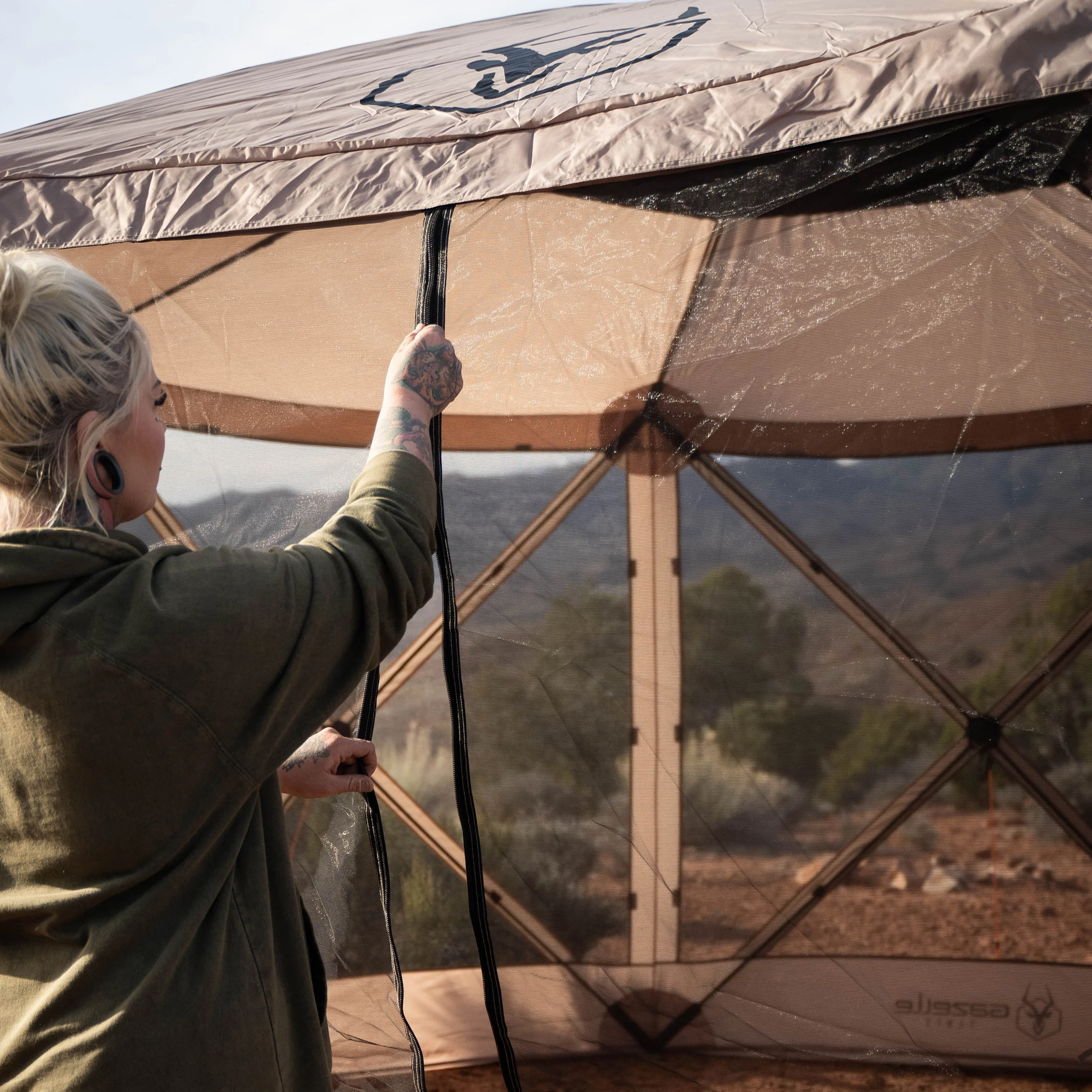 G6 6-Sided Portable Gazebo with TriTech Mesh - Image 5